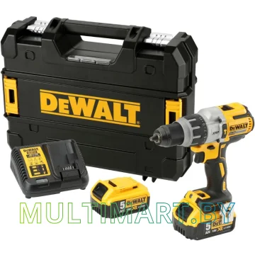 Ударная дрель-шуруповерт DeWalt DCD996P2-QW (с 2-мя АБК 5 Ач, кейс)